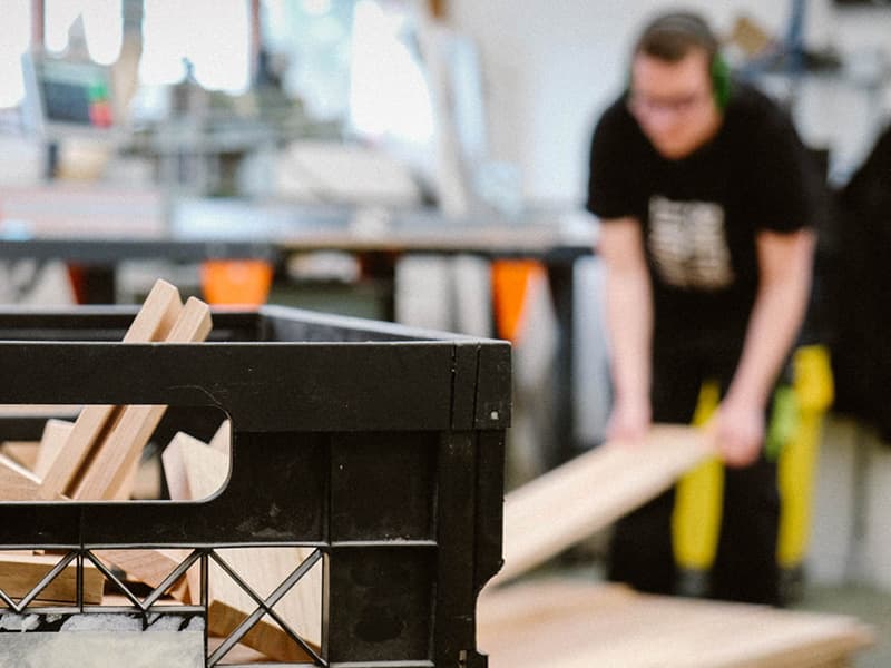 stapelen van snijplanken binthout